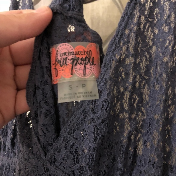 Free People Purple Lace Top - Picture 5 of 5